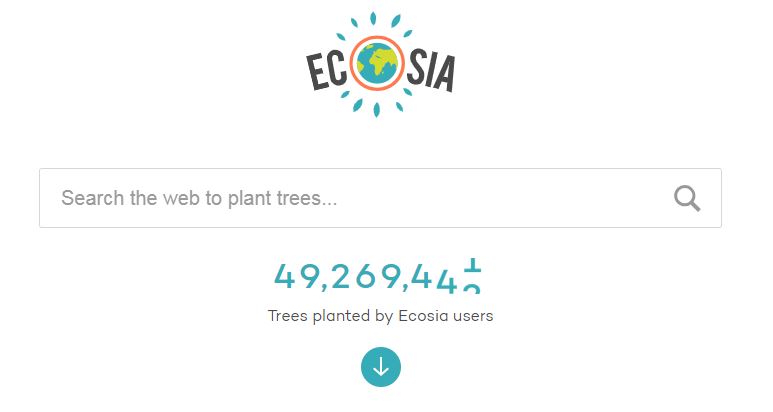 Alternative Suchmaschine Ecosia Suchmaske
