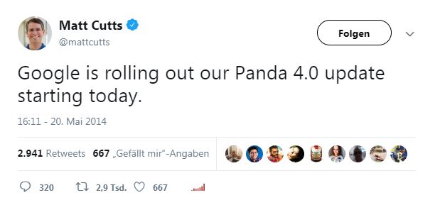 Twitter News Matt Cutts Google Update Panda